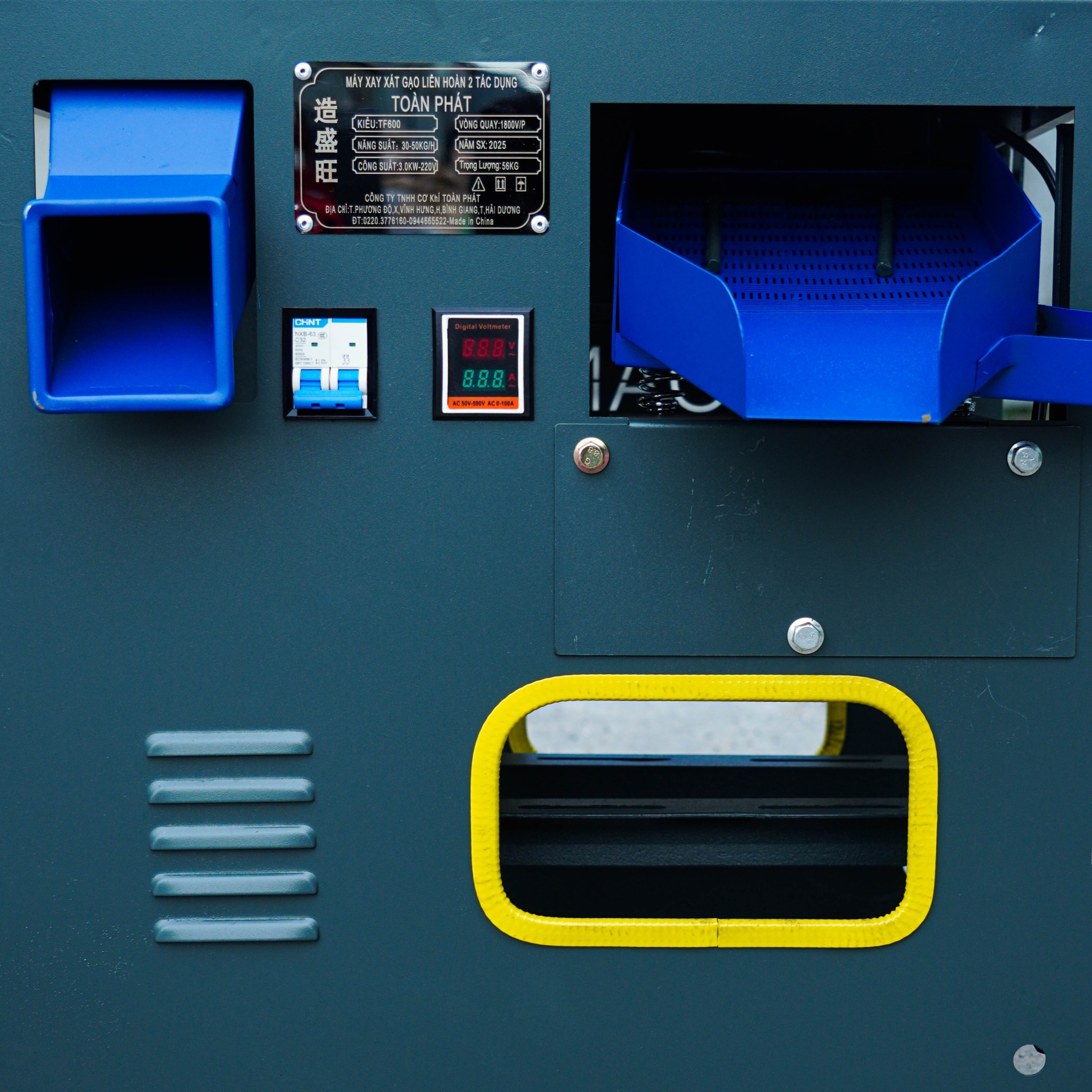 Máy xát nghiền 2 tác dụng TF600 sàng rung